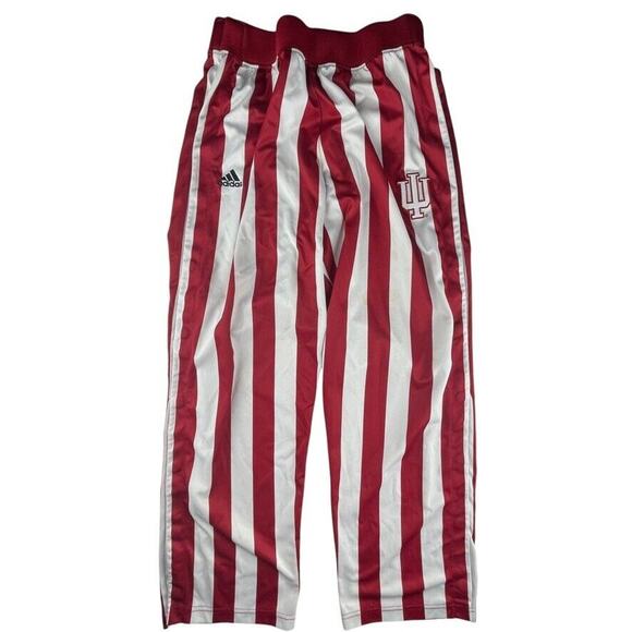 Adidas Indiana University IU Candy Stripe Pants Youth Large Snap Tearaway